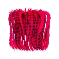 Barred Rabbit Half Skin Zonker 4mm -Fishing Equipment Shop wapsi barred rabbit half skin zonked 4mm fluo20red